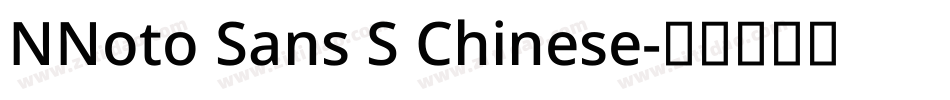 NNoto Sans S Chinese字体转换